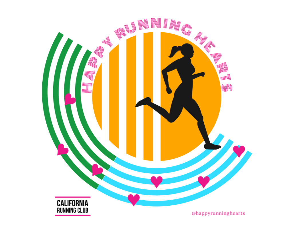 happy running hearts logo