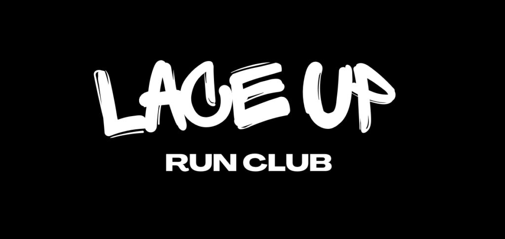 Lace up run club logo